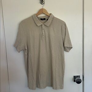 Theory Men's Beige Polo Shirt